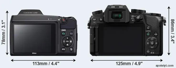 Comparison L840 or G7 rear