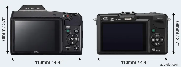 Comparison L840 or GF2 rear