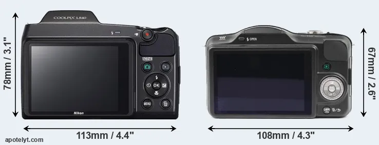 Comparison L840 or GF3 rear