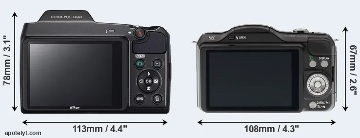 Comparison L840 or GF5 rear