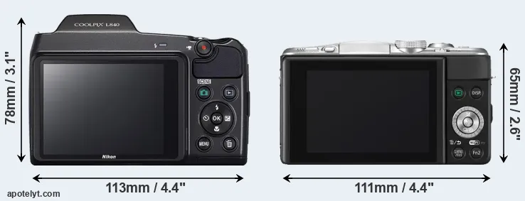 Comparison L840 or GF6 rear