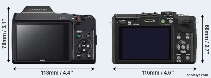 Comparison L840 or GX1 rear