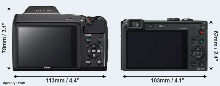 Comparison L840 or LF1 rear