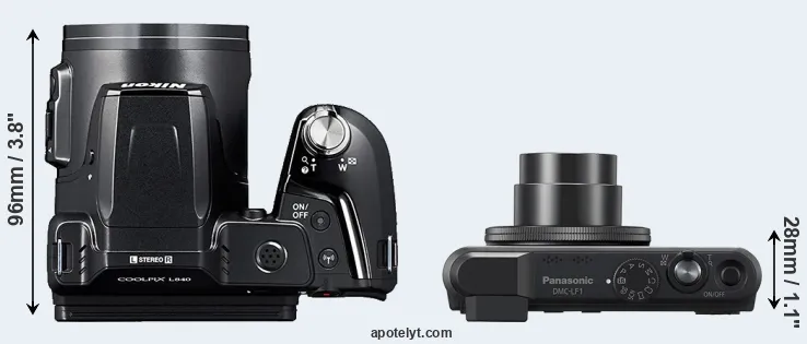 Compare L840 versus LF1 top