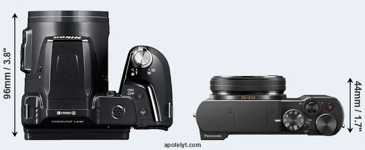 Compare L840 versus TZ100 top