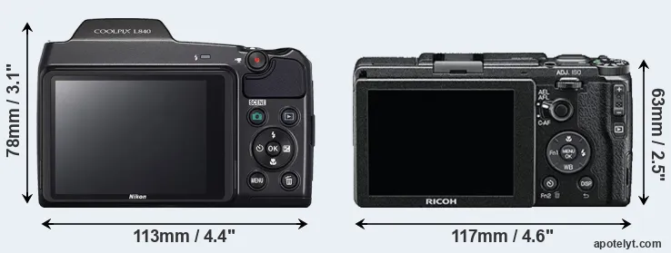 Comparison L840 or GR II rear