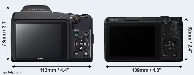 Comparison L840 or GR III rear