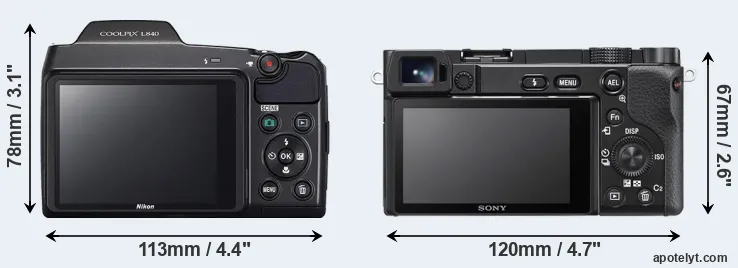 Comparison L840 or A6100 rear