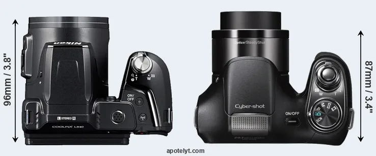 Compare L840 versus H200 top