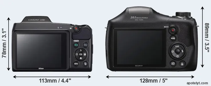 Comparison L840 or H300 rear