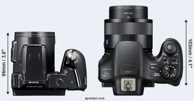Compare L840 versus HX400V top