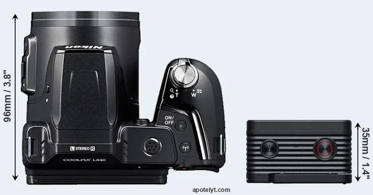 Compare L840 versus RX0 II top