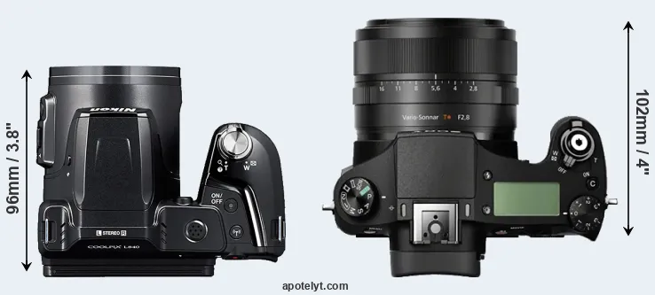 Compare L840 versus RX10 top