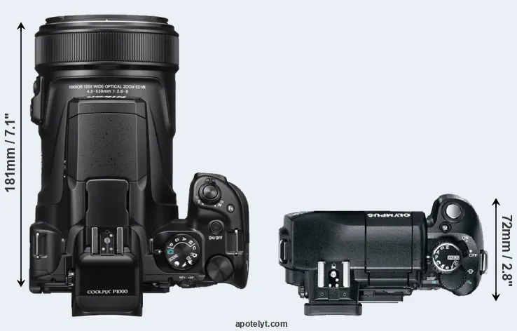 Compare P1000 versus E-330 top