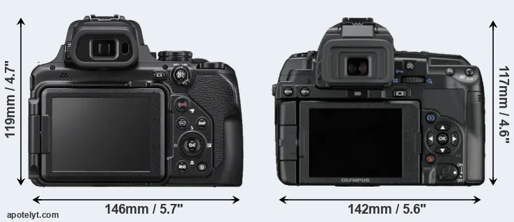 Comparison P1000 or E-5 rear