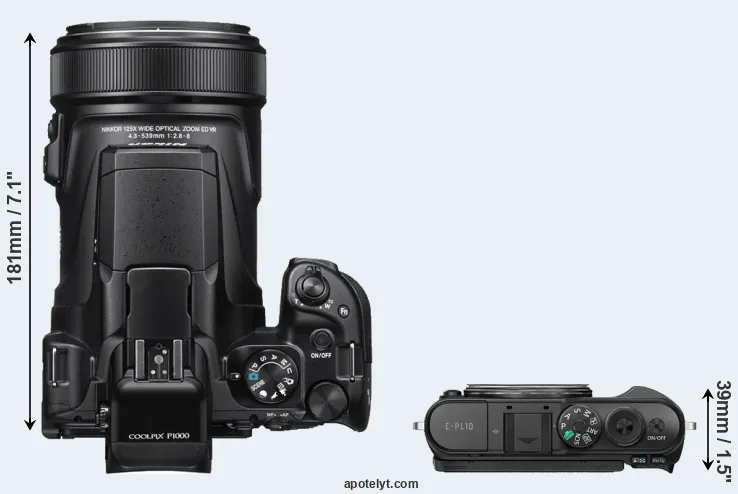 Compare P1000 versus E-PL10 top