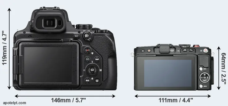 Comparison P1000 or E-PL6 rear
