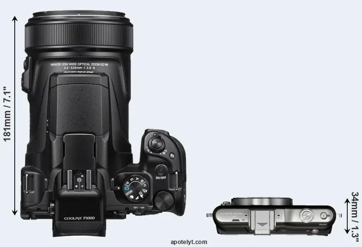 Compare P1000 versus E-PM1 top