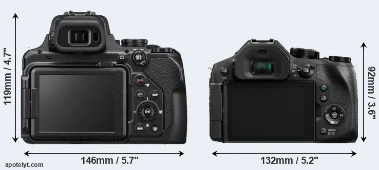 Comparison P1000 or FZ300 rear