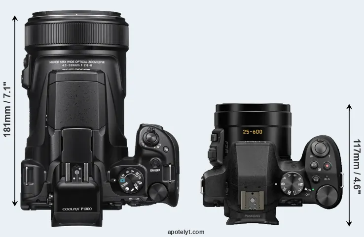 Compare P1000 versus FZ330 top