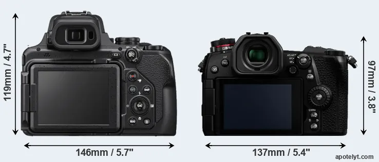 Comparison P1000 or G9 rear