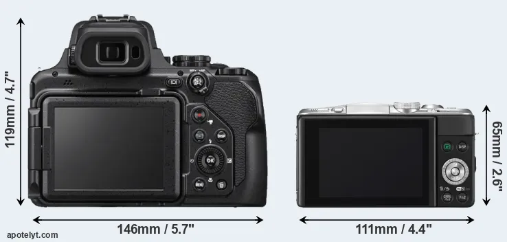Comparison P1000 or GF6 rear
