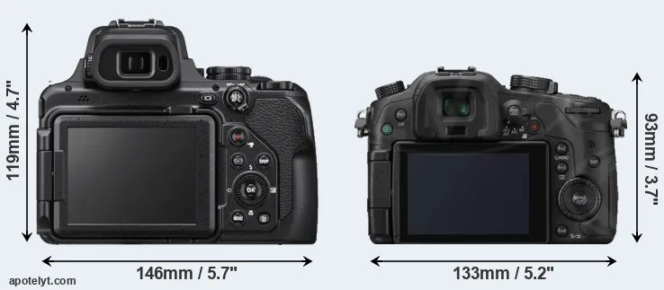 Comparison P1000 or GH3 rear