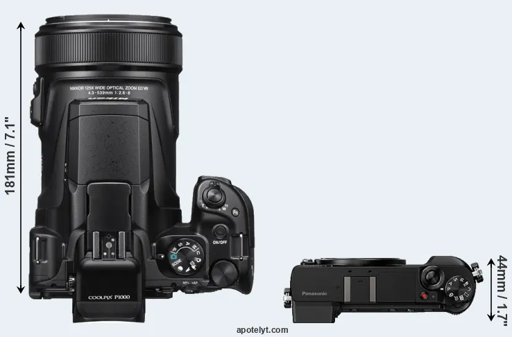 Compare P1000 versus GX85 top