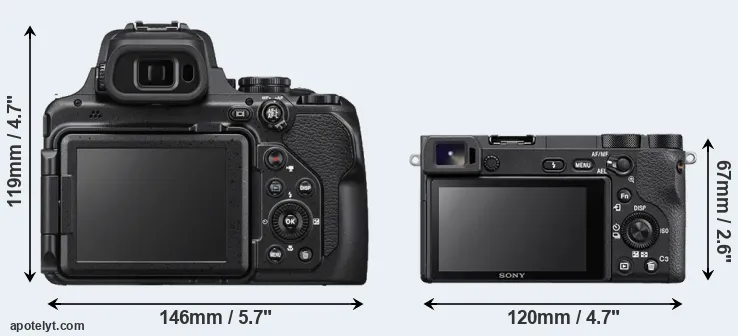 Comparison P1000 or A6500 rear