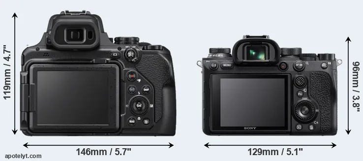 Comparison P1000 or A9 II rear
