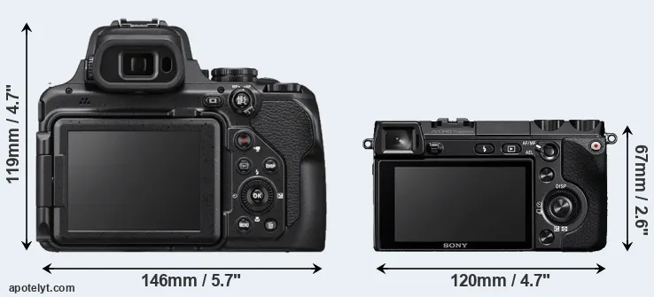 Comparison P1000 or NEX-7 rear