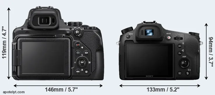 Comparison P1000 or RX10 III rear
