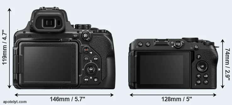 Comparison P1100 or Z30 rear