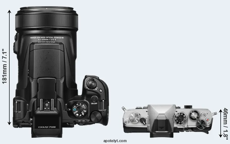 Compare P1100 versus OM-3 top