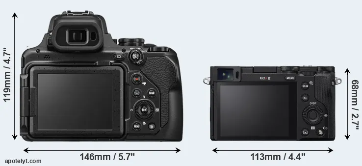 Comparison P1100 or RX1R III rear