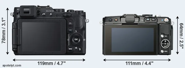 Comparison P7800 or E-PL5 rear