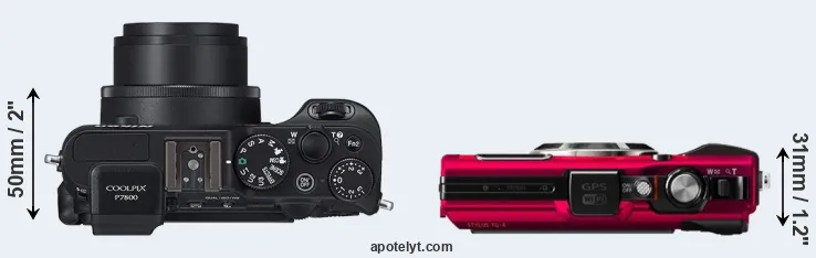 Compare P7800 versus TG-4 top