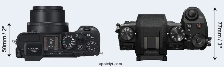 Compare P7800 versus G7 top
