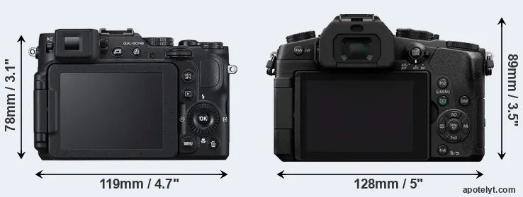 Comparison P7800 or G85 rear