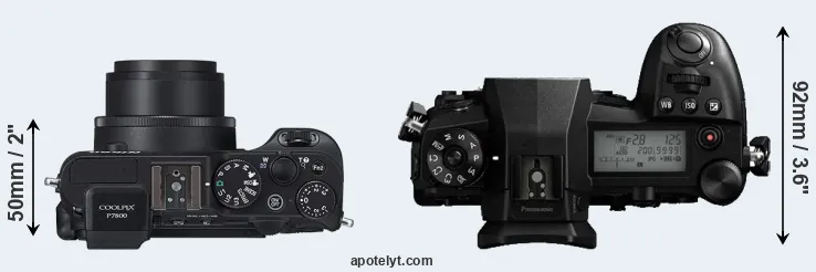 Compare P7800 versus G9 top