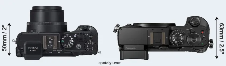 Compare P7800 versus GX8 top