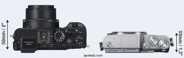 Compare P7800 versus GX850 top