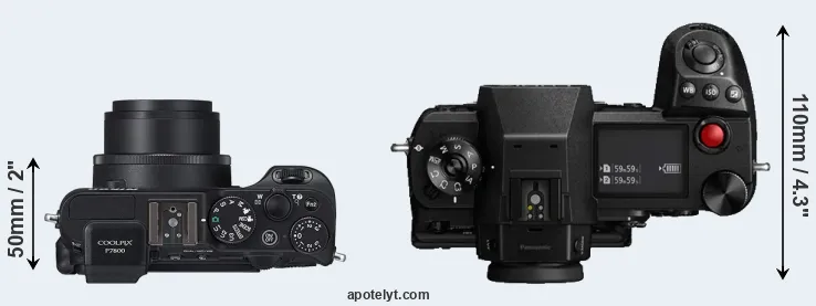 Compare P7800 versus S1H top