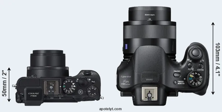 Compare P7800 versus HX400V top