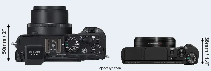 Compare P7800 versus HX95 top