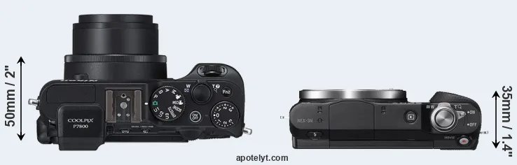 Compare P7800 versus NEX-3N top