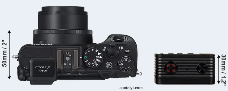 Compare P7800 versus RX0 top