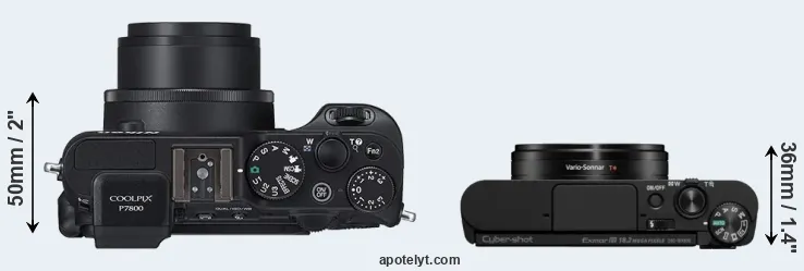 Compare P7800 versus WX800 top