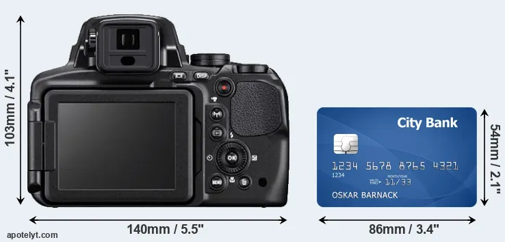 P900 and credit card rear side
