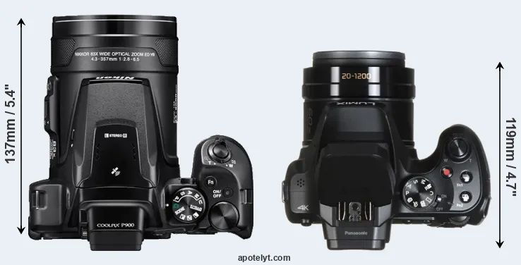 Compare P900 versus FZ80 top